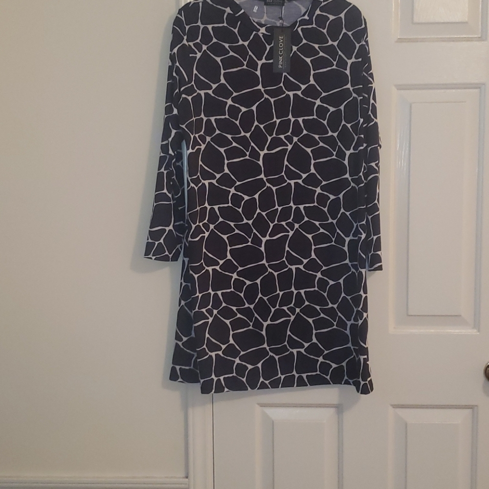 Blk and White Dress US 14